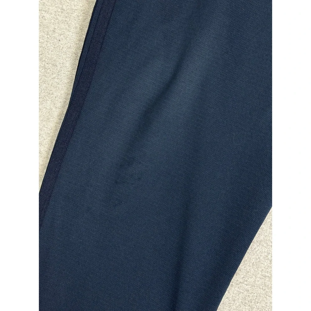 Vintage Y2K Nike Team Warm Up Track Pant XL Navy Leg Stripe Ankle Zip Drawstring